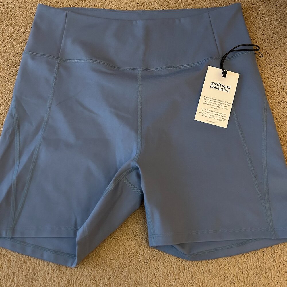 NEW Girlfriend Collect High Rise Run Short - SZ XXL - Blue